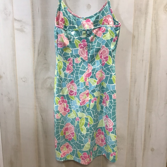 Lilly Pulitzer Cote D'Azur Floral Silk Dress 6 - Picture 2 of 3